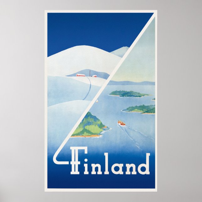 Finland: Sommar och vinter Poster (Framsidan)
