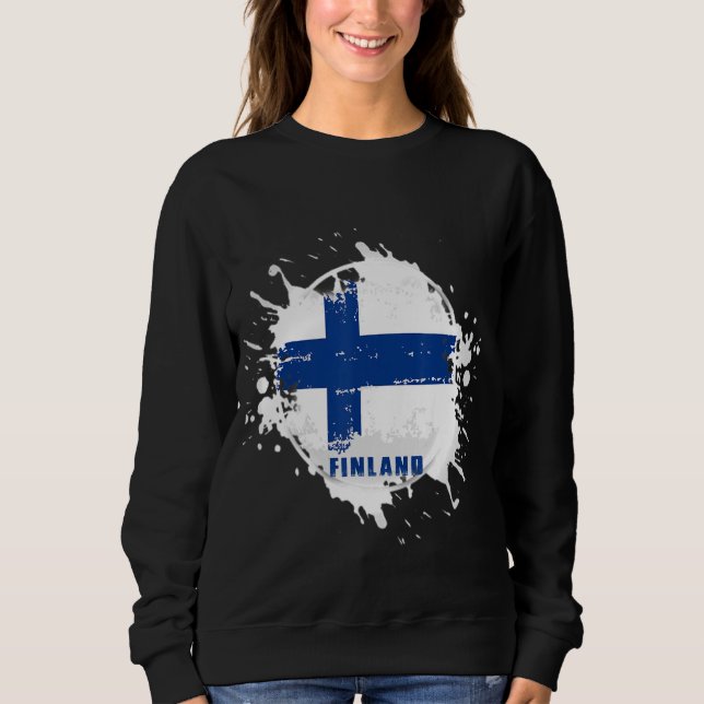 Finland Stänk T Shirt (Framsida)