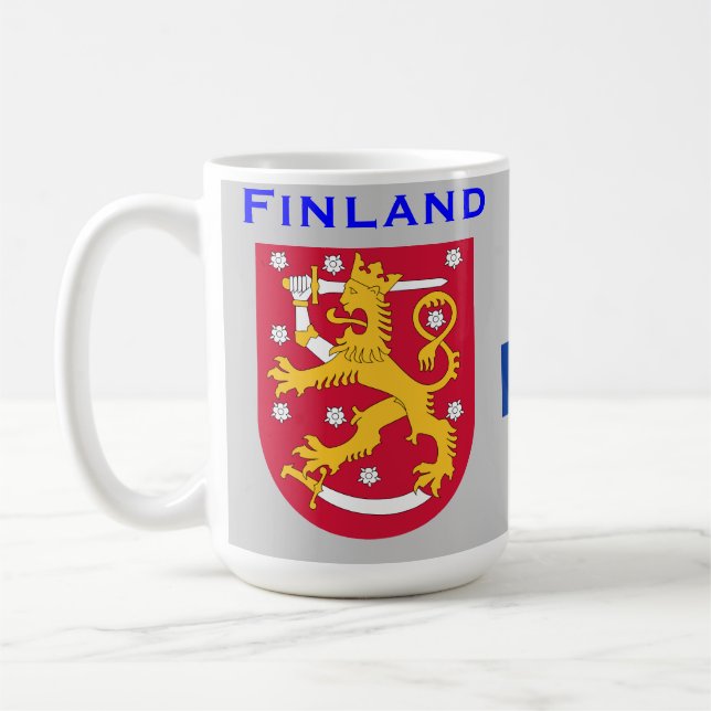 Finland* (Suomen) mugg (Vänster)