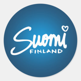 Finland Suomi 2 Runt Klistermärke