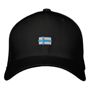 Finland (svart kap_) broderad keps