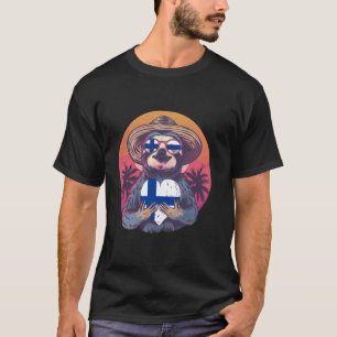 Finland Trögdjur Solnedgång Tropisk Hjärtat Finska T Shirt