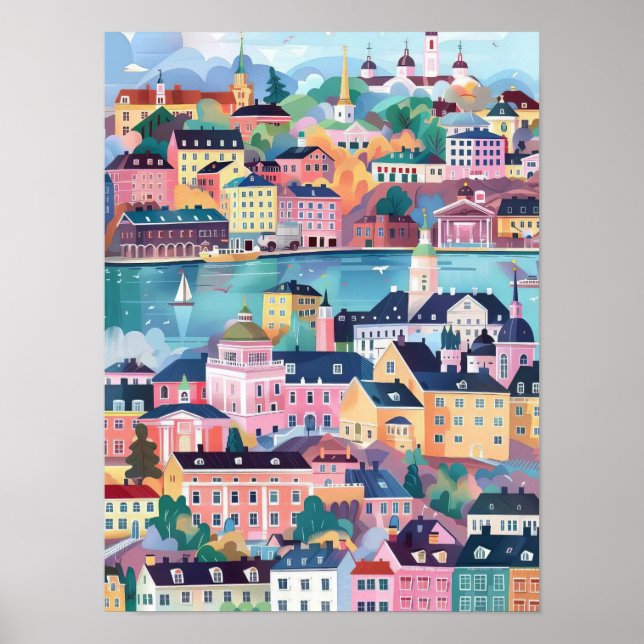 Finland Tryck Finland Illustration Helsingfors Res (Framsidan)