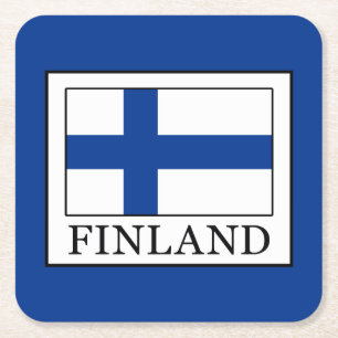 Finland Underlägg Papper Kvadrat
