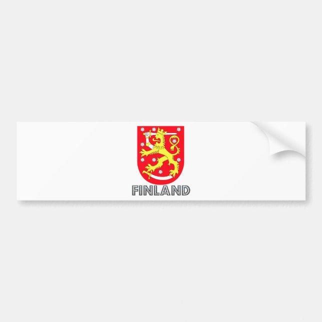 Finland vapensköld bildekal (Framsidan)