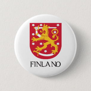 Finland vapensköld knapp