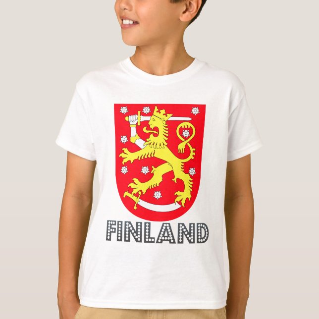 Finland vapensköld t-shirt (Framsida)