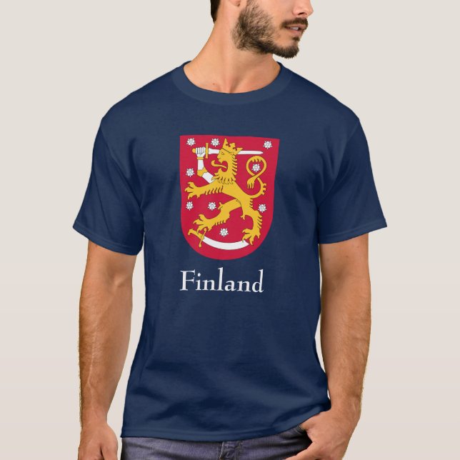 Finland vapensköldskjorta tee (Framsida)