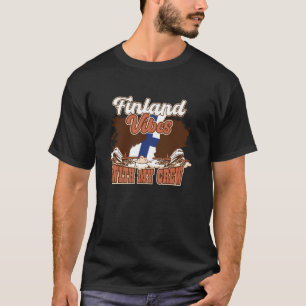 Finland Vibes med min besättning Travel Äventyr Fi T Shirt