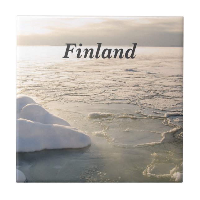 Finland vinter kakelplatta (Framsidan)