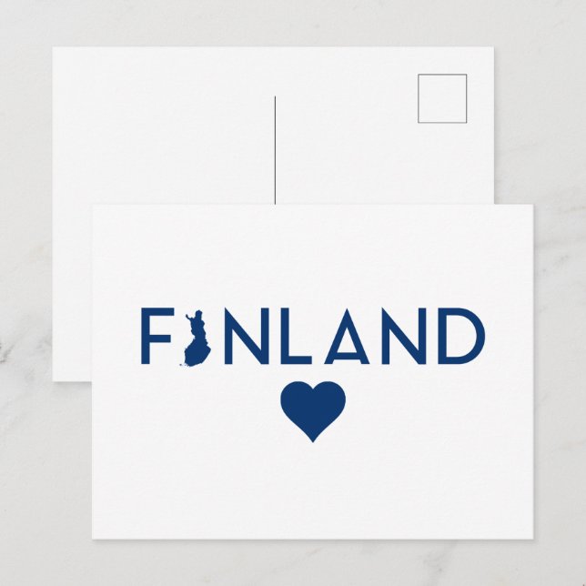Finland Vykort (Fram/baksida)