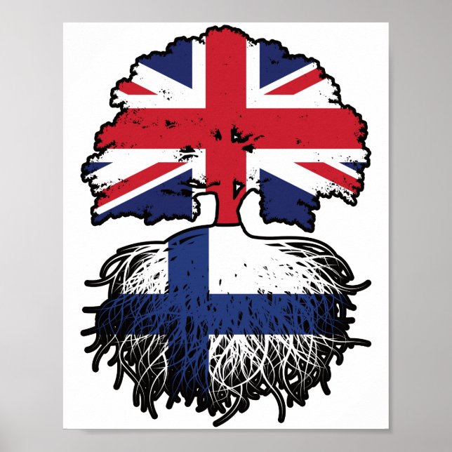 Finlands brittiska Storbritannien Storbritannien,  Poster (Framsidan)