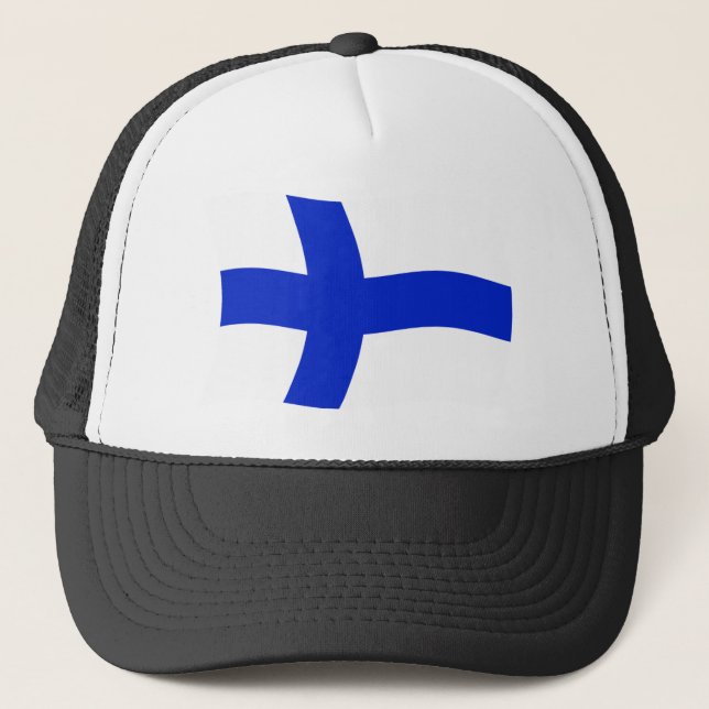 Finlands flagg mössa truckerkeps (Framsida)