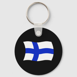 Finlands Flagg Nyckelring