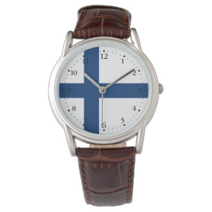 Finlands flagga armbandsur