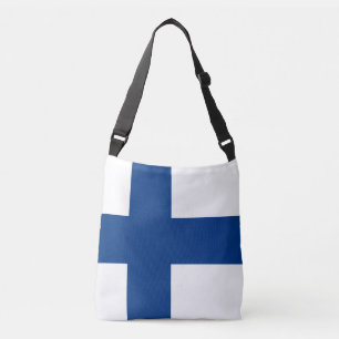 Finlands flagga axelväska