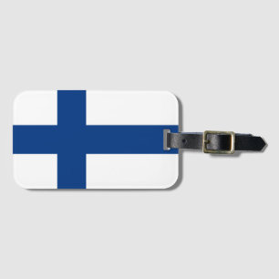 Finlands flagga bagagebricka