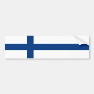 Finlands flagga bildekal