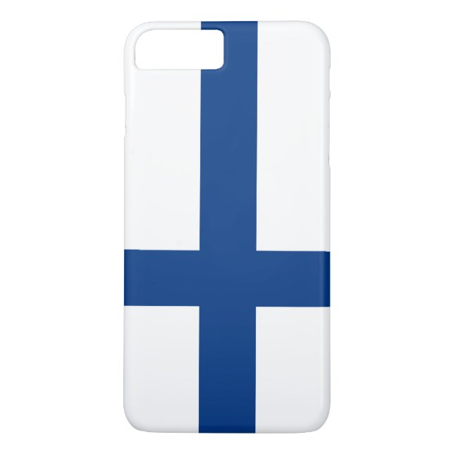Finlands flagga Case-Mate iPhone skal (Baksida)