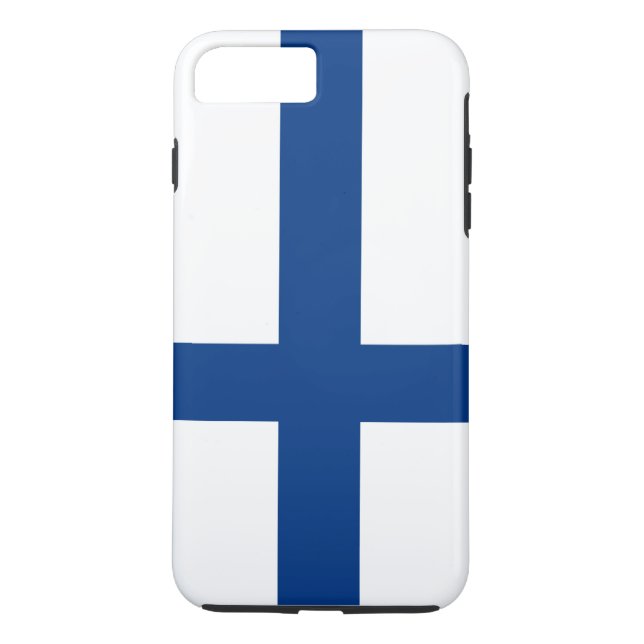 Finlands flagga Case-Mate iPhone skal (Baksida)