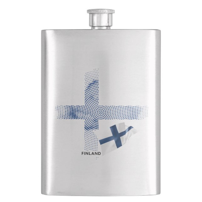 Finlands flagga fickplunta (Framsidan)
