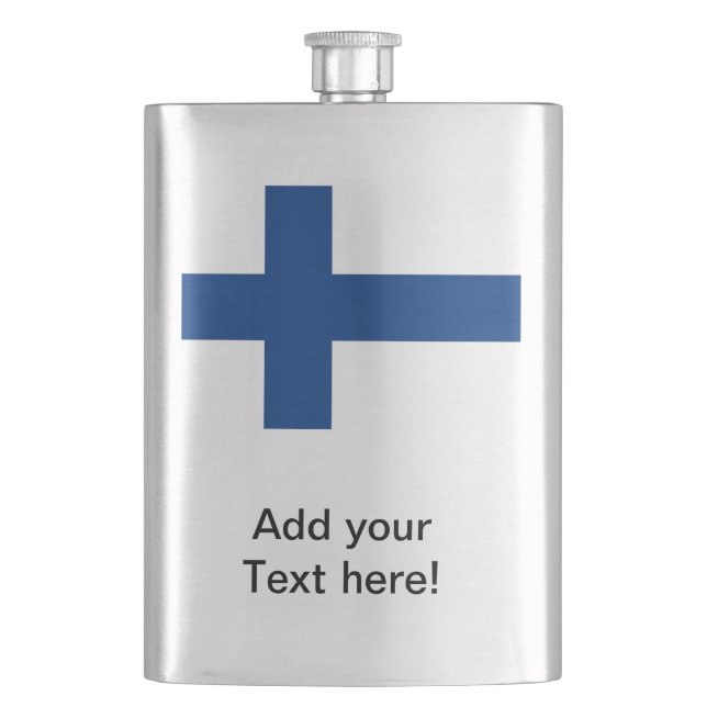 Finlands flagga fickplunta (Framsidan)