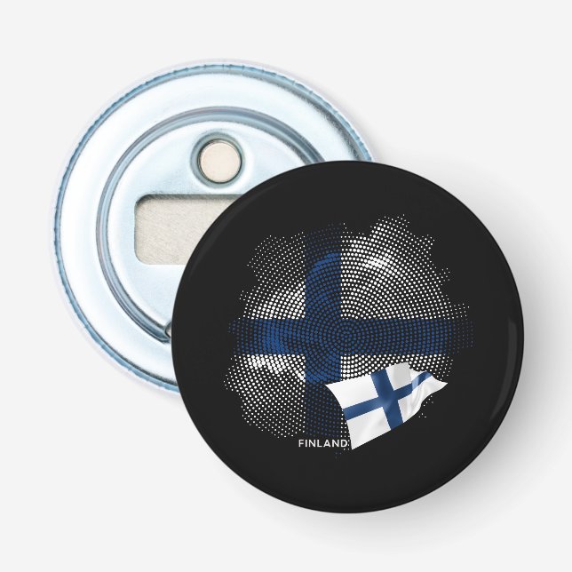Finlands flagga flasköppnare (Framsidan)