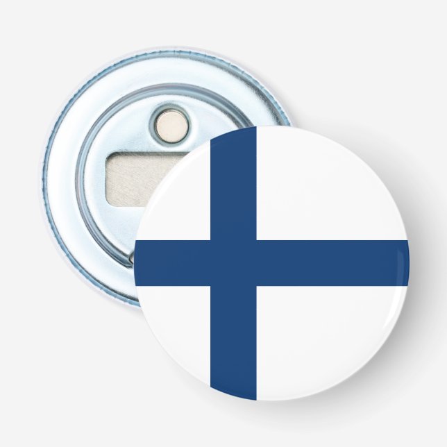 Finlands flagga flasköppnare (Framsidan)