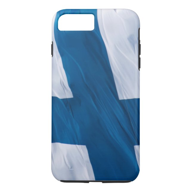 Finlands Flagga för vikning Case-Mate iPhone Skal (Baksida)