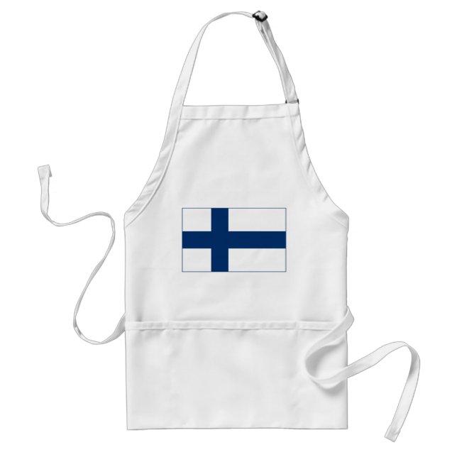 Finlands flagga förkläde (Framsidan)