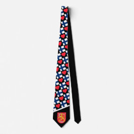 Finlands Flagga Heart Mönster Finlands Pride Slips