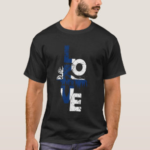 Finlands flagga Kärlek Älg Finland T Shirt