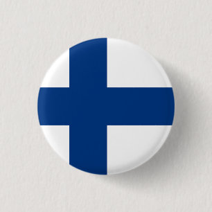 Finlands flagga knapp