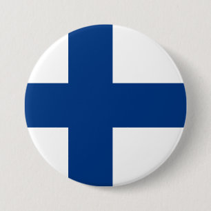 Finlands flagga knapp