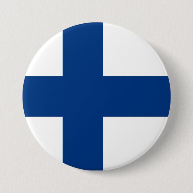 Finlands flagga knapp (Framsida)