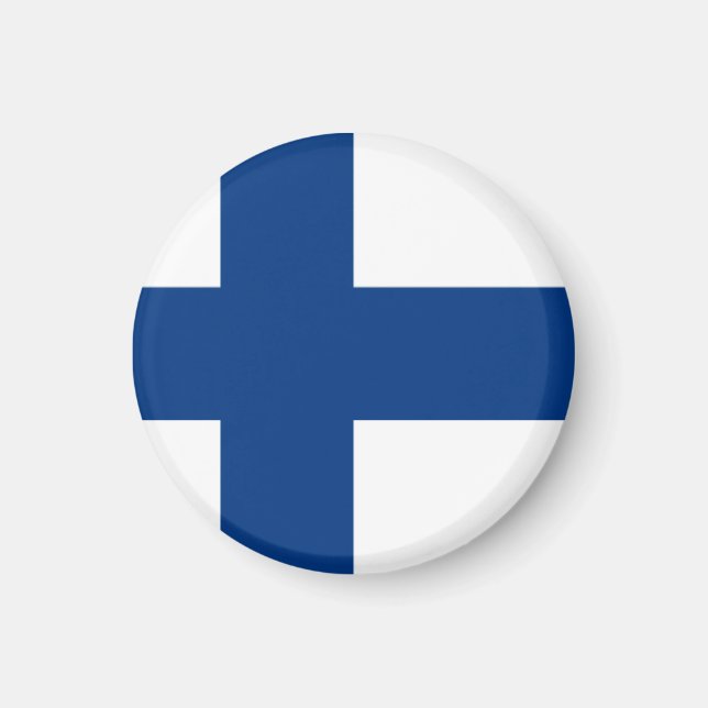 Finlands flagga magnet (Framsidan)
