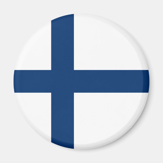 Finlands flagga magnet (Framsidan)