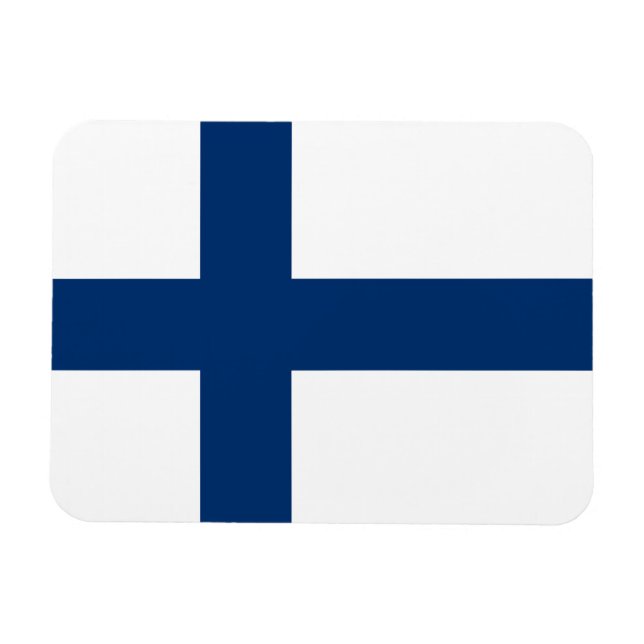 Finlands flagga magnet (Horisontell)