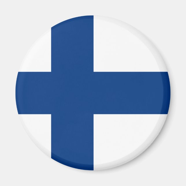 Finlands flagga magnet (Framsidan)
