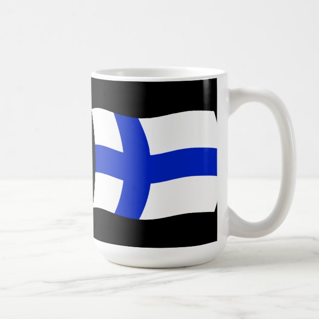 Finlands Flagga Mugg (Höger)