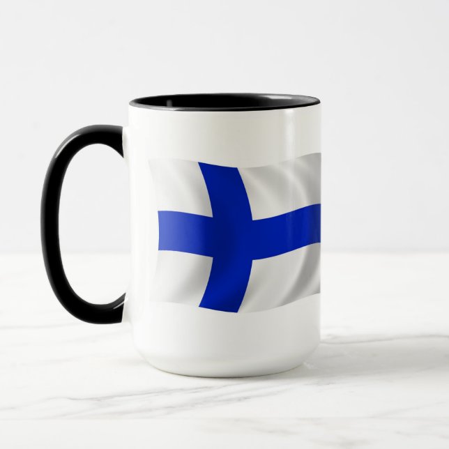 Finlands Flagga Mugg (Vänster)