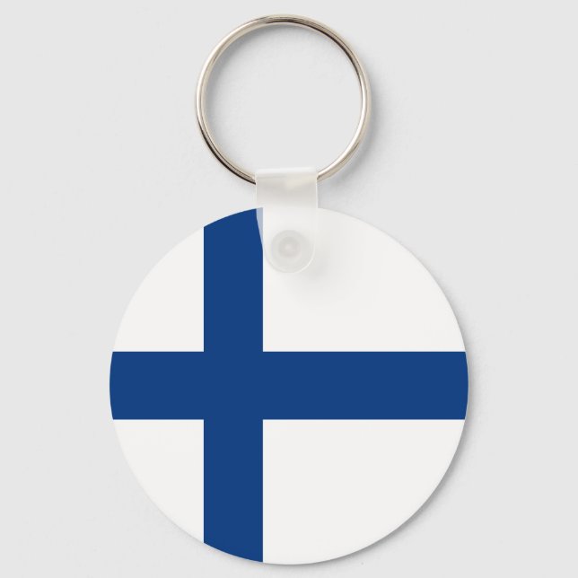 Finlands flagga nyckelring (Framsida)