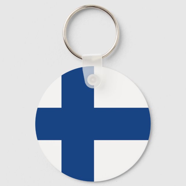 Finlands flagga nyckelring (Framsida)