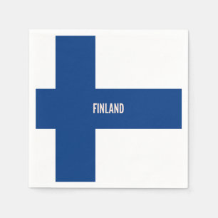 Finlands flagga pappersservett