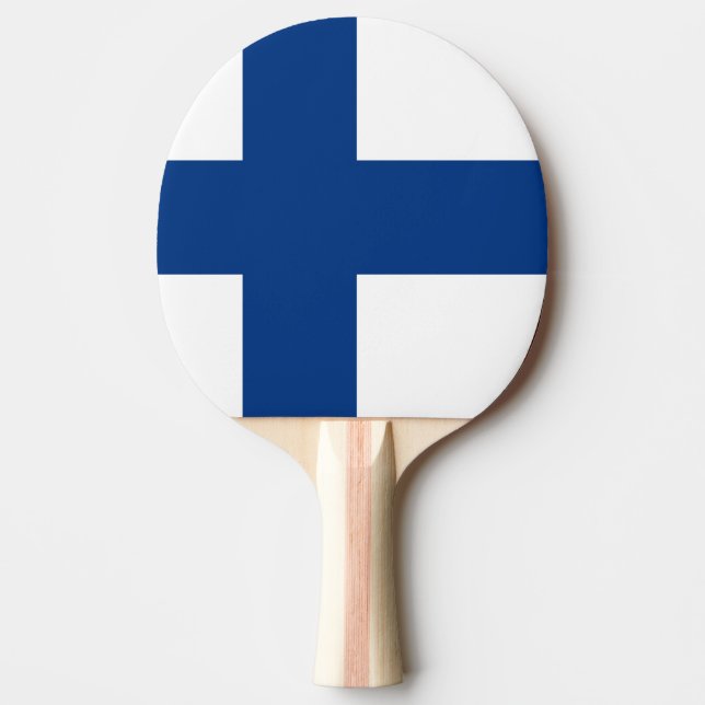 Finlands flagga pingisracket (Framsidan)