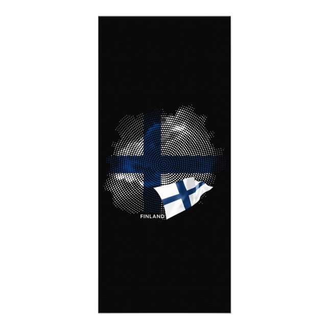 Finlands flagga reklamkort (Framsidan)