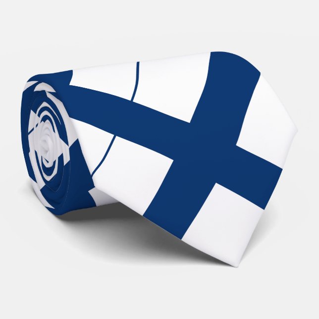 Finlands flagga slips (Rullad)