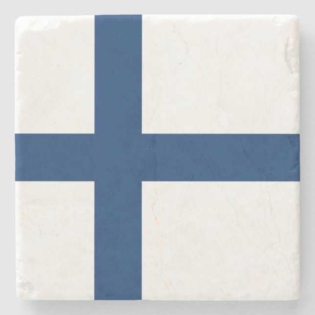 Finlands flagga stenunderlägg (Framsidan)