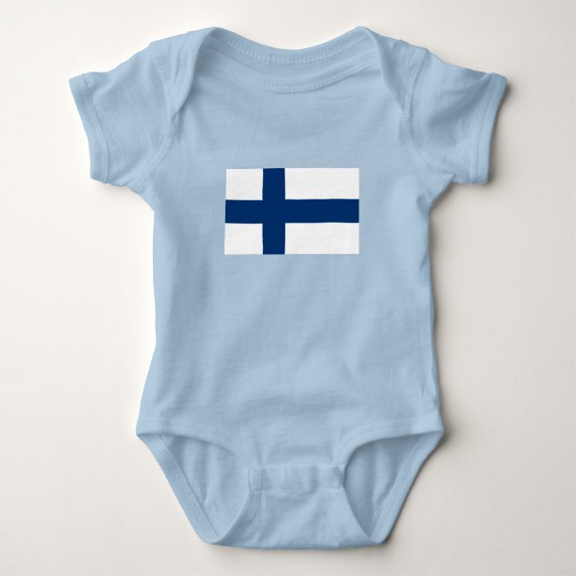 Finlands flagga t shirt (Framsida)