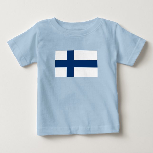 Finlands flagga t shirt (Framsida)